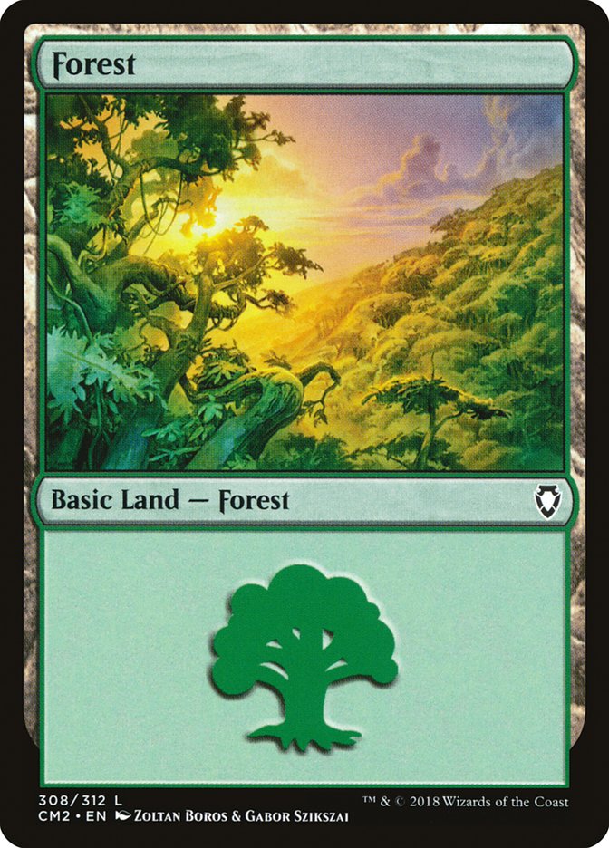 Forest (308) [Commander Anthology Volume II] | PLUS EV GAMES 