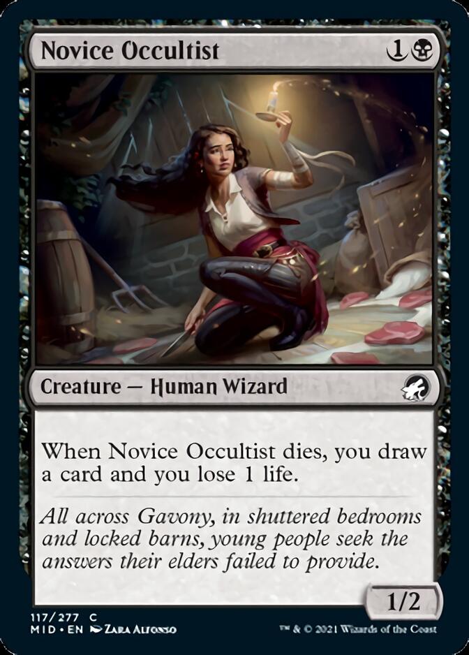 Novice Occultist [Innistrad: Midnight Hunt] | PLUS EV GAMES 