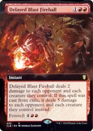 Delayed Blast Fireball (Extended Art) [Commander Legends: Battle for Baldur's Gate] | PLUS EV GAMES 