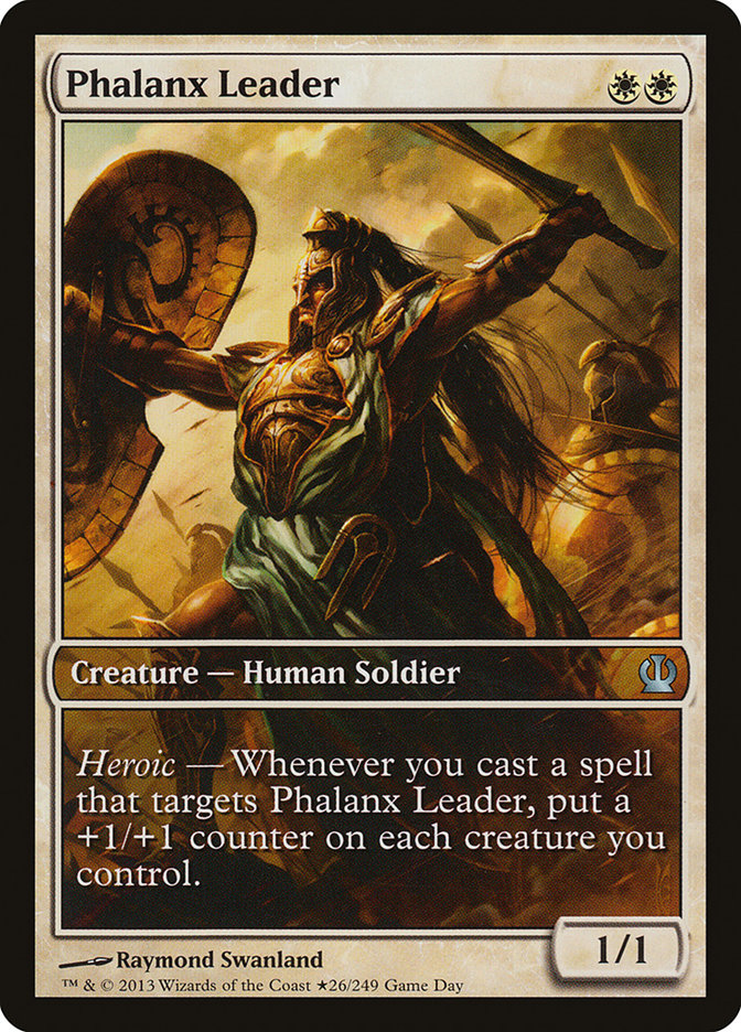 Phalanx Leader (Game Day) (Extended) [Theros Promos] | PLUS EV GAMES 