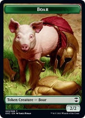 Boar // Spirit Double-sided Token [Kaldheim Commander Tokens] | PLUS EV GAMES 