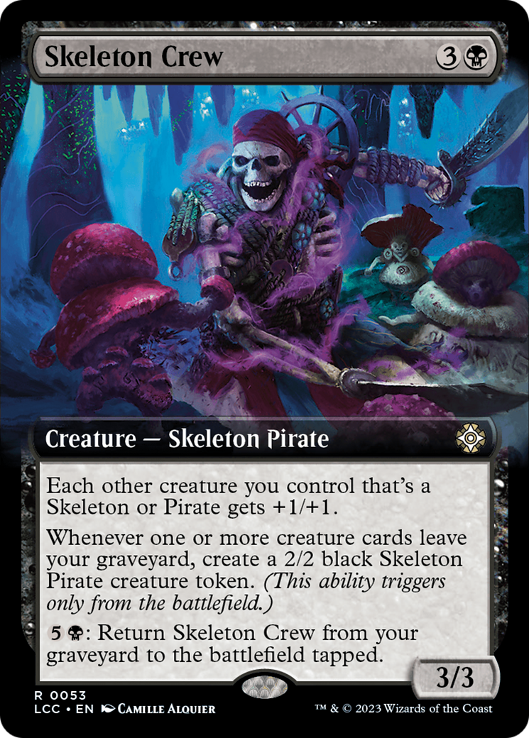 Skeleton Crew (Extended Art) [The Lost Caverns of Ixalan Commander] | PLUS EV GAMES 