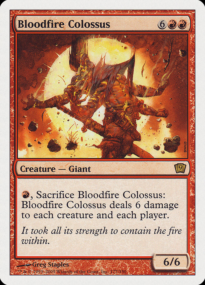 Bloodfire Colossus [Ninth Edition] | PLUS EV GAMES 