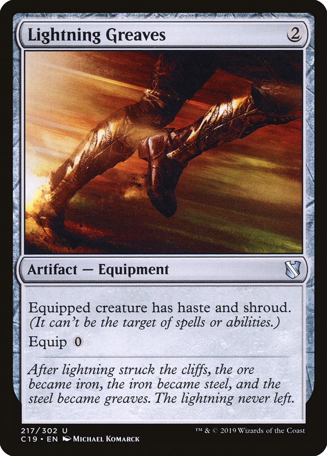 Lightning Greaves [Commander 2019] | PLUS EV GAMES 