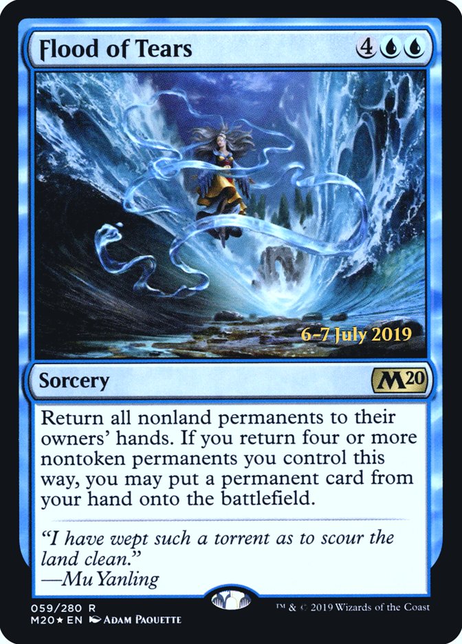 Flood of Tears  [Core Set 2020 Prerelease Promos] | PLUS EV GAMES 