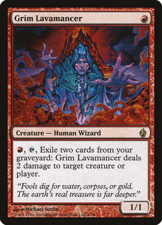 Grim Lavamancer [Premium Deck Series: Fire and Lightning] | PLUS EV GAMES 