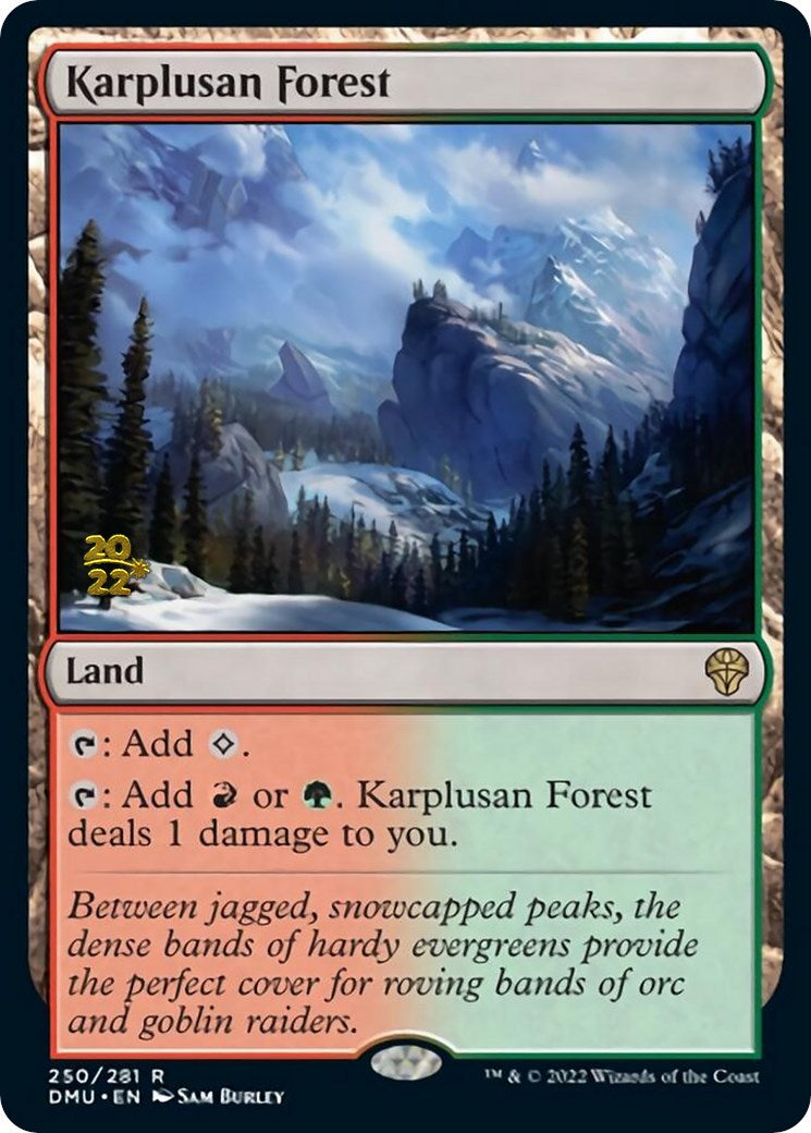 Karplusan Forest [Dominaria United Prerelease Promos] | PLUS EV GAMES 