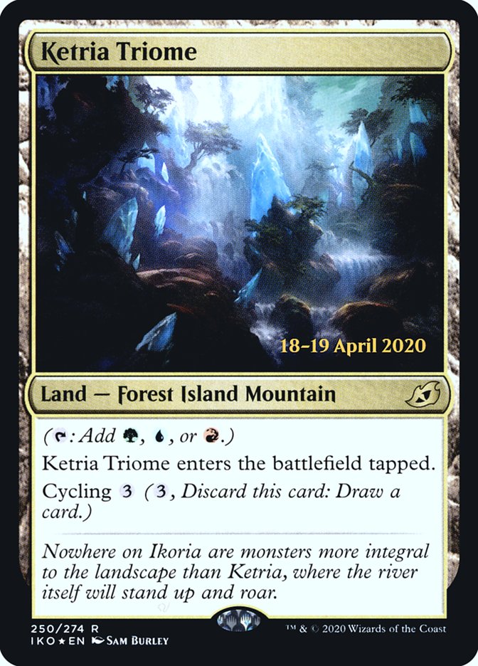 Ketria Triome  [Ikoria: Lair of Behemoths Prerelease Promos] | PLUS EV GAMES 