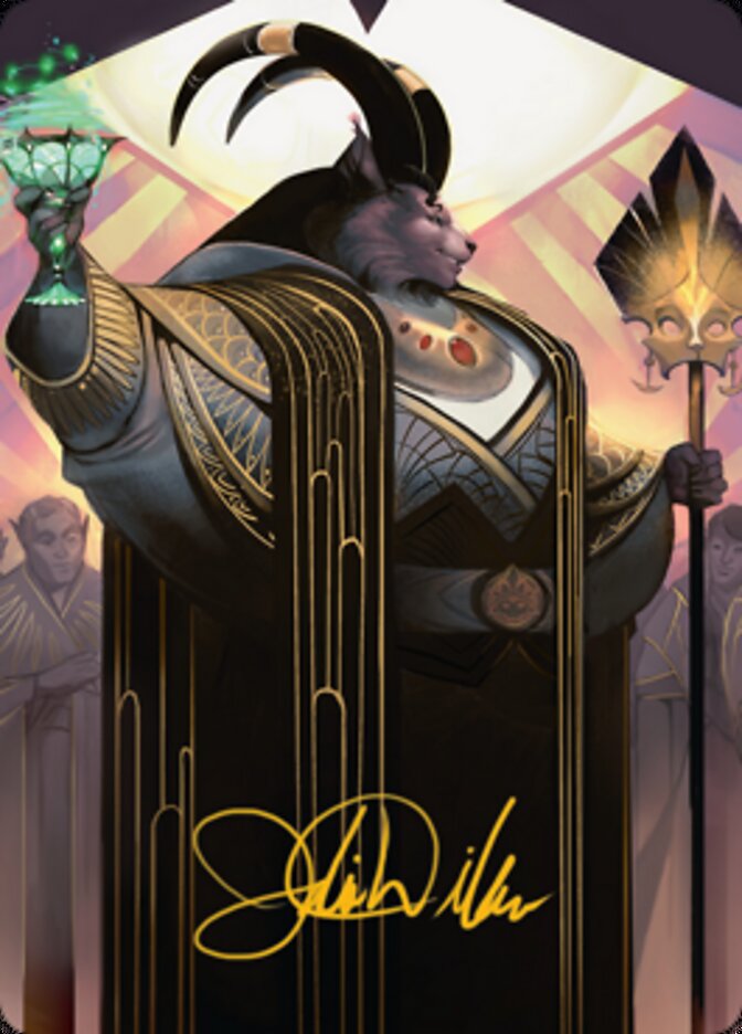 Jetmir, Nexus of Revels 2 Art Card (Gold-Stamped Signature) [Streets of New Capenna Art Series] | PLUS EV GAMES 