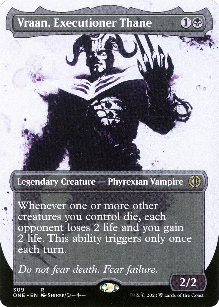 Vraan, Executioner Thane (Borderless Ichor) [Phyrexia: All Will Be One] | PLUS EV GAMES 