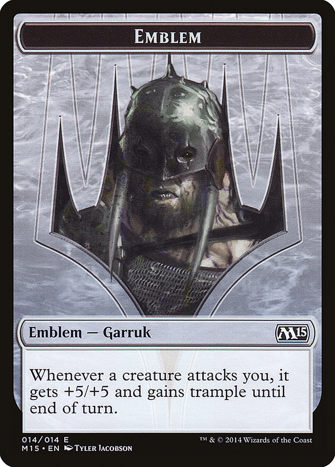 Garruk, Apex Predator Emblem [Magic 2015 Tokens] | PLUS EV GAMES 