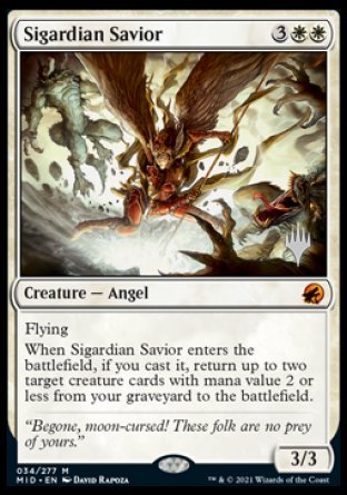 Sigardian Savior (Promo Pack) [Innistrad: Midnight Hunt Promos] | PLUS EV GAMES 