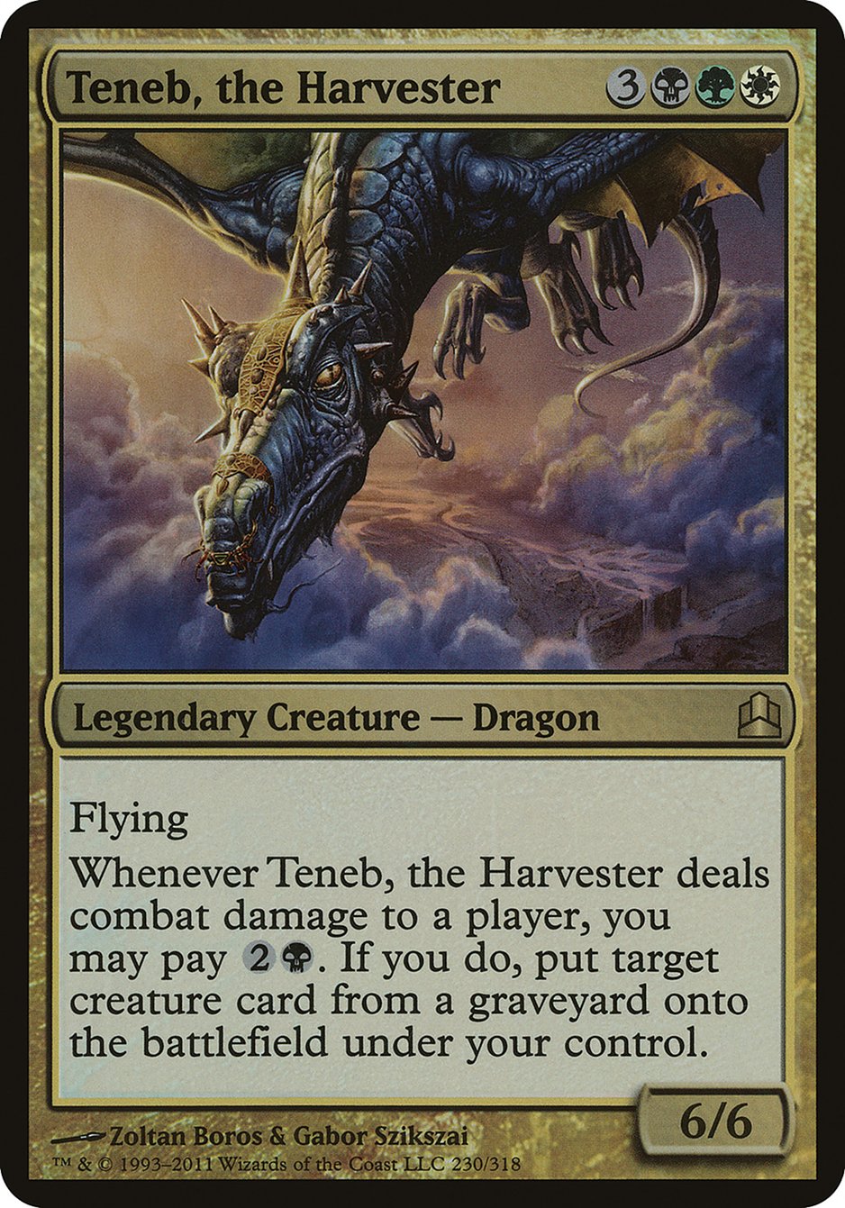 Teneb, the Harvester (Oversized) [Commander 2011 Oversized] | PLUS EV GAMES 