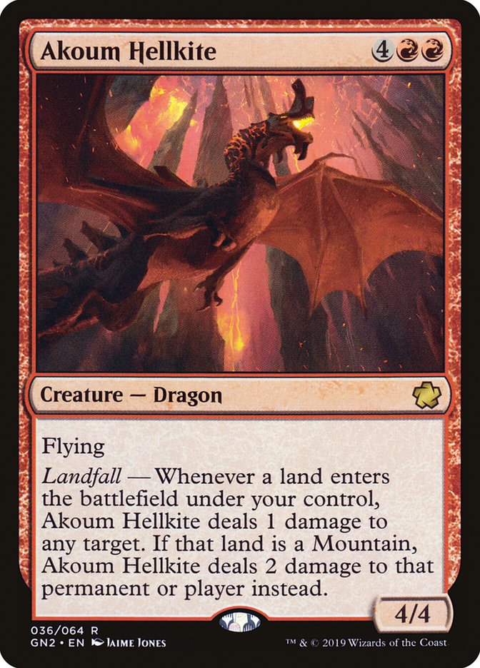 Akoum Hellkite [Game Night 2019] | PLUS EV GAMES 