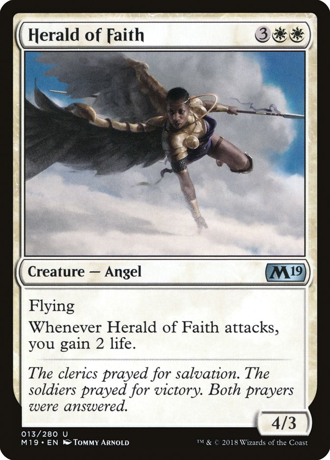 Herald of Faith [Core Set 2019] | PLUS EV GAMES 