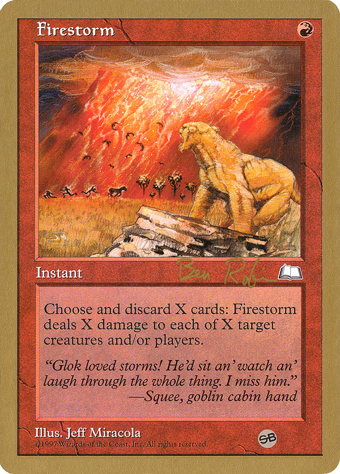 Firestorm (Brian Selden) [World Championship Decks 1998] | PLUS EV GAMES 