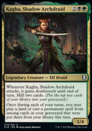 Kagha, Shadow Archdruid [Commander Legends: Battle for Baldur's Gate] | PLUS EV GAMES 