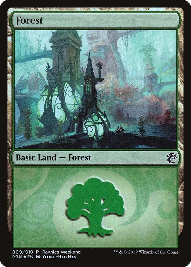 Forest (B09) [Ravnica Allegiance Guild Kit] | PLUS EV GAMES 