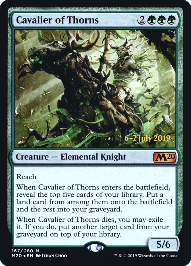 Cavalier of Thorns  [Core Set 2020 Prerelease Promos] | PLUS EV GAMES 