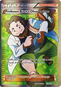 Professor Birch's Observations (159 Full Art) (159) [XY - Primal Clash]