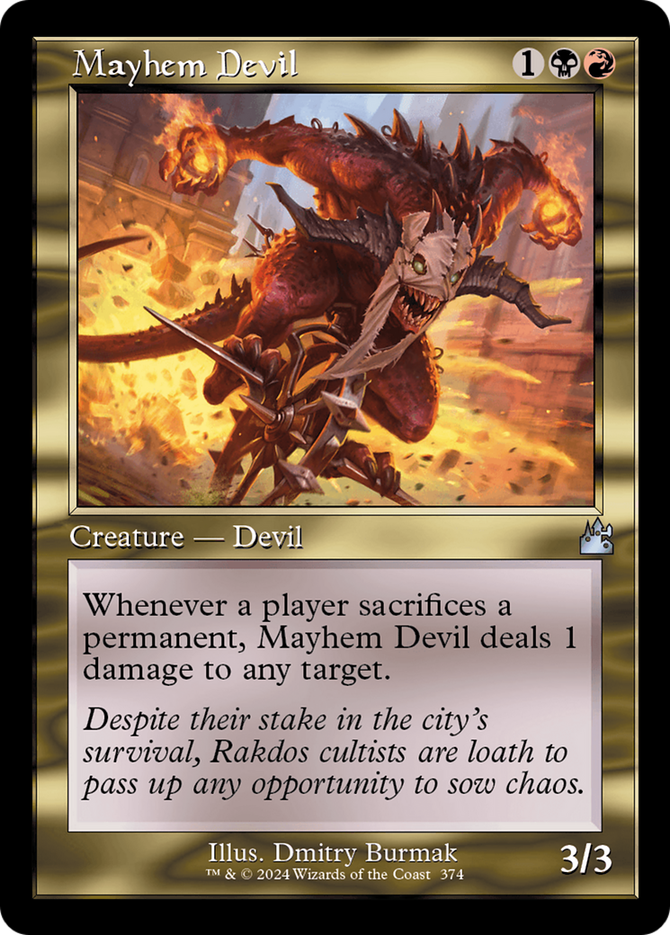 Mayhem Devil (Retro Frame) [Ravnica Remastered] | PLUS EV GAMES 