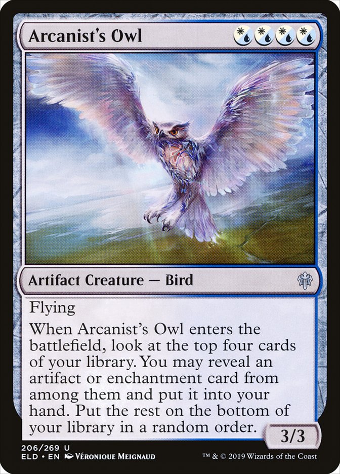 Arcanist's Owl [Throne of Eldraine] | PLUS EV GAMES 