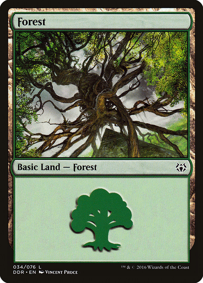 Forest (34) [Duel Decks: Nissa vs. Ob Nixilis] | PLUS EV GAMES 