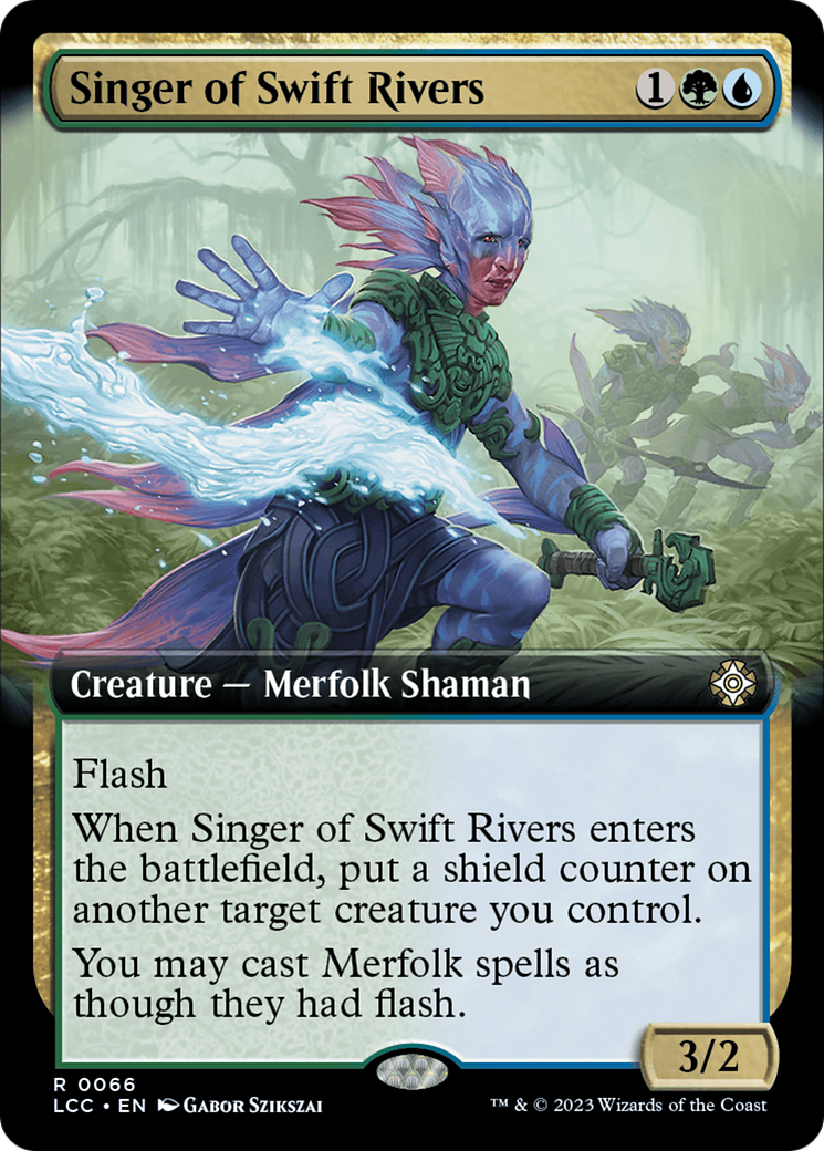 Singer of Swift Rivers (Extended Art) [The Lost Caverns of Ixalan Commander] | PLUS EV GAMES 