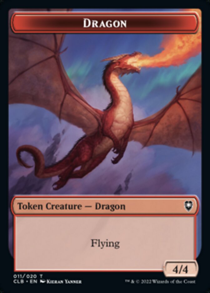 Dragon Token [Commander Legends: Battle for Baldur's Gate Tokens] | PLUS EV GAMES 