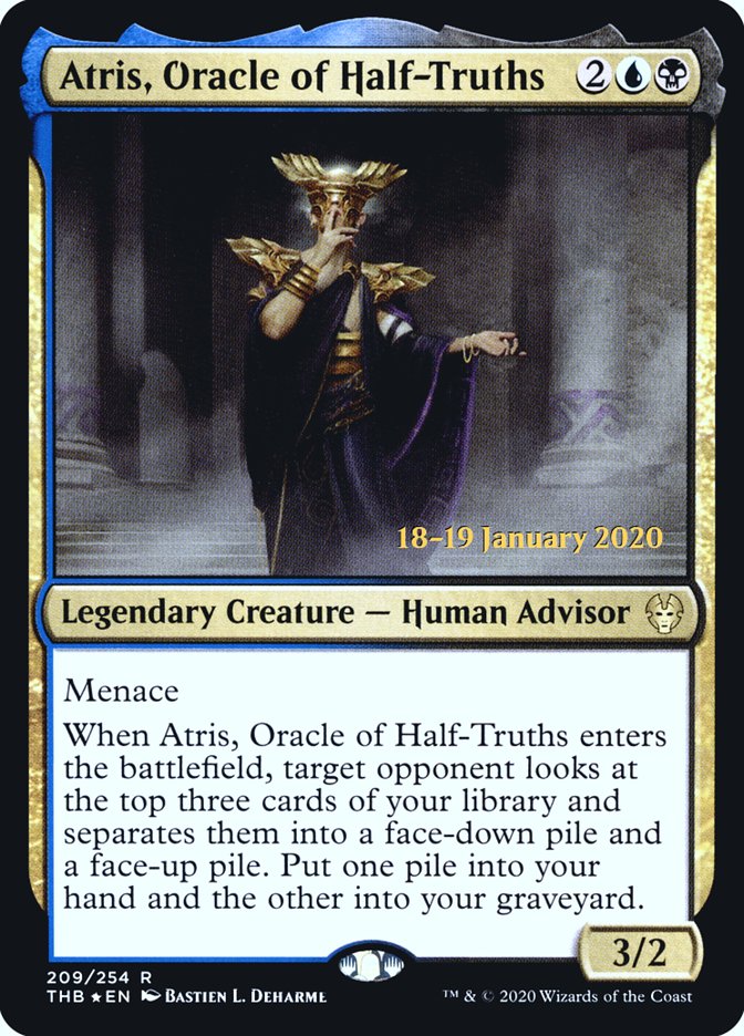 Atris, Oracle of Half-Truths [Theros Beyond Death Prerelease Promos] | PLUS EV GAMES 