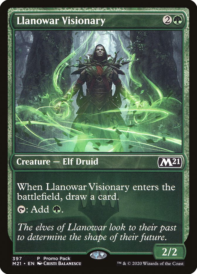 Llanowar Visionary (Promo Pack) [Core Set 2021 Promos] | PLUS EV GAMES 