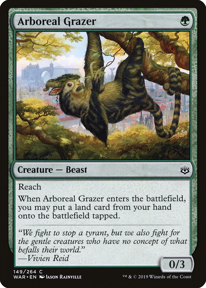 Arboreal Grazer [War of the Spark] | PLUS EV GAMES 