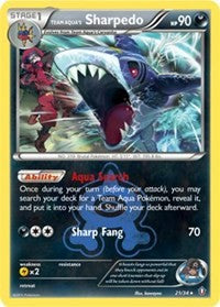 Team Aqua's Sharpedo (21) [Double Crisis]