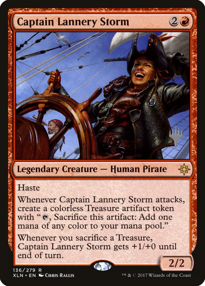 Captain Lannery Storm (Promo Pack) [Ixalan Promos] | PLUS EV GAMES 