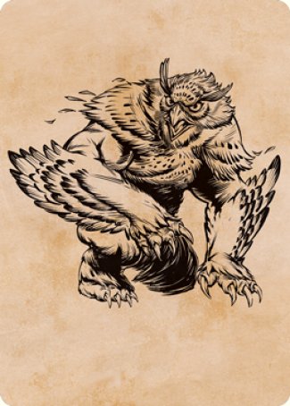 Owlbear (Showcase) Art Card [Dungeons & Dragons: Adventures in the Forgotten Realms Art Series] | PLUS EV GAMES 