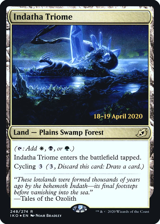 Indatha Triome  [Ikoria: Lair of Behemoths Prerelease Promos] | PLUS EV GAMES 