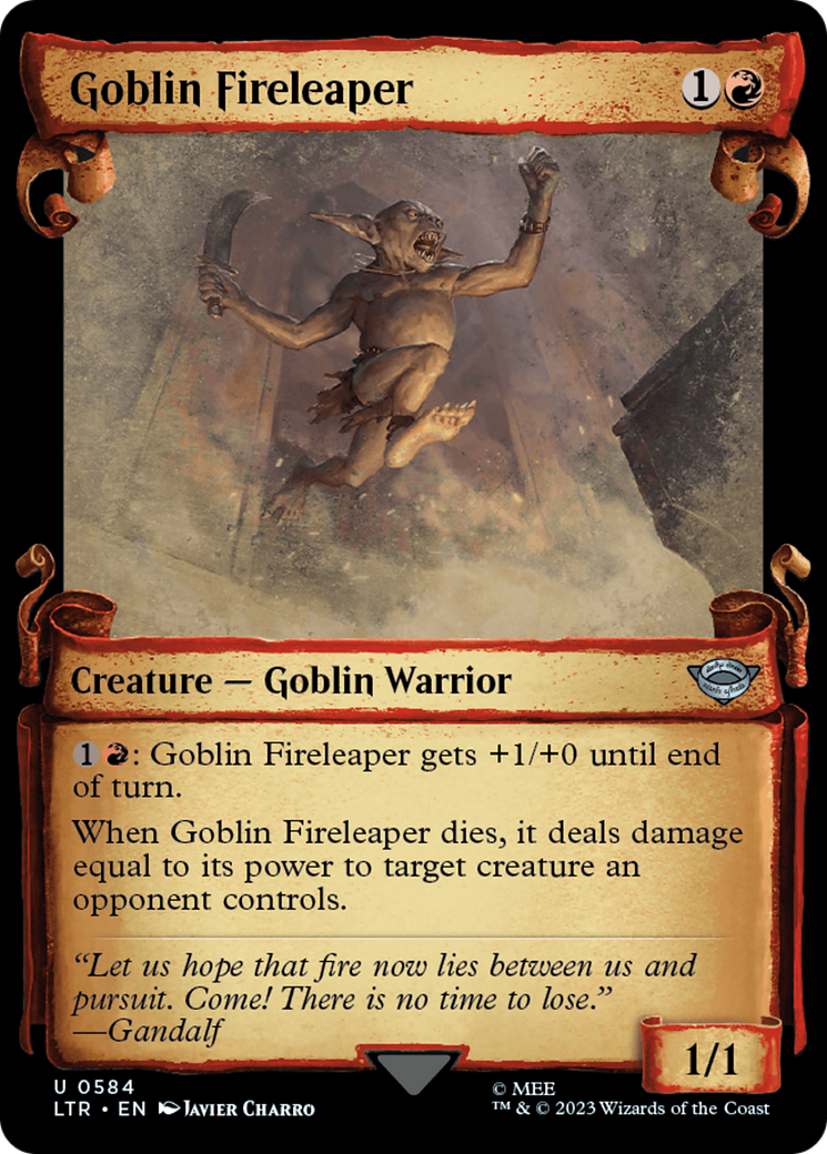 Goblin Fireleaper [The Lord of the Rings: Tales of Middle-Earth Showcase Scrolls] | PLUS EV GAMES 