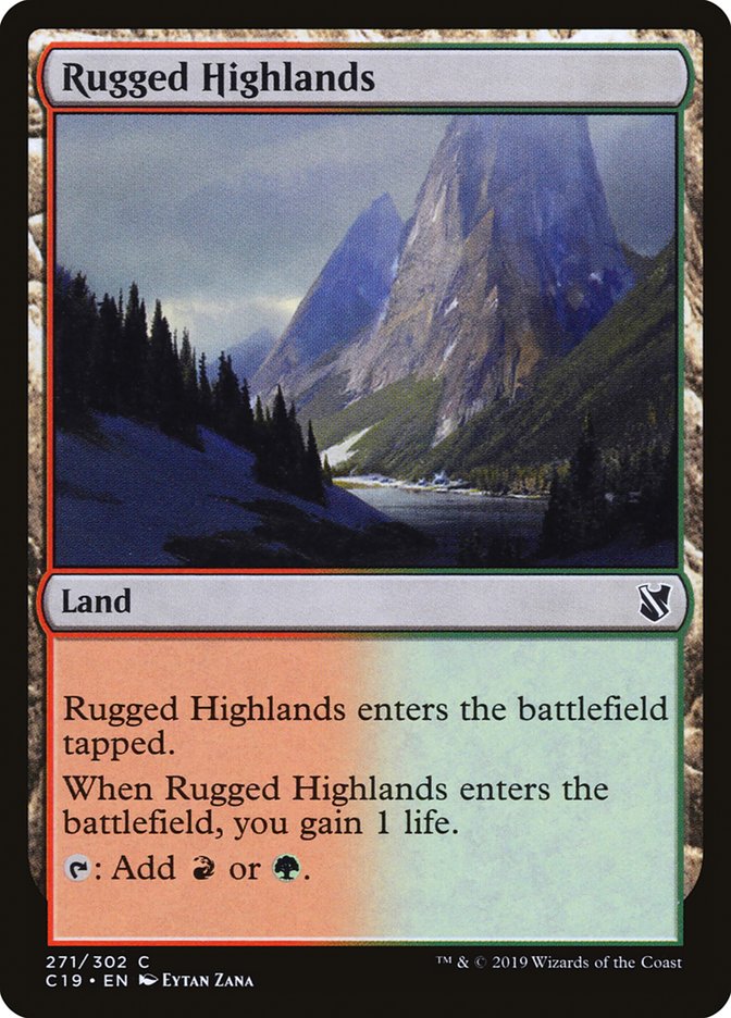 Rugged Highlands [Commander 2019] | PLUS EV GAMES 