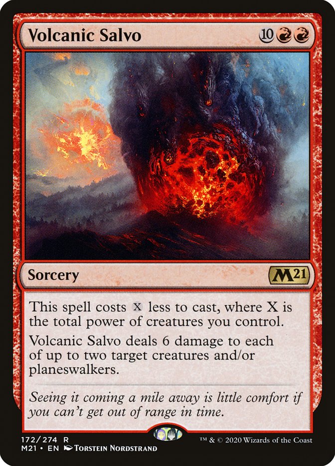 Volcanic Salvo [Core Set 2021] | PLUS EV GAMES 