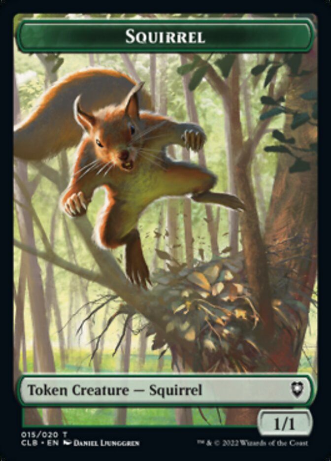 Squirrel Token [Commander Legends: Battle for Baldur's Gate Tokens] | PLUS EV GAMES 