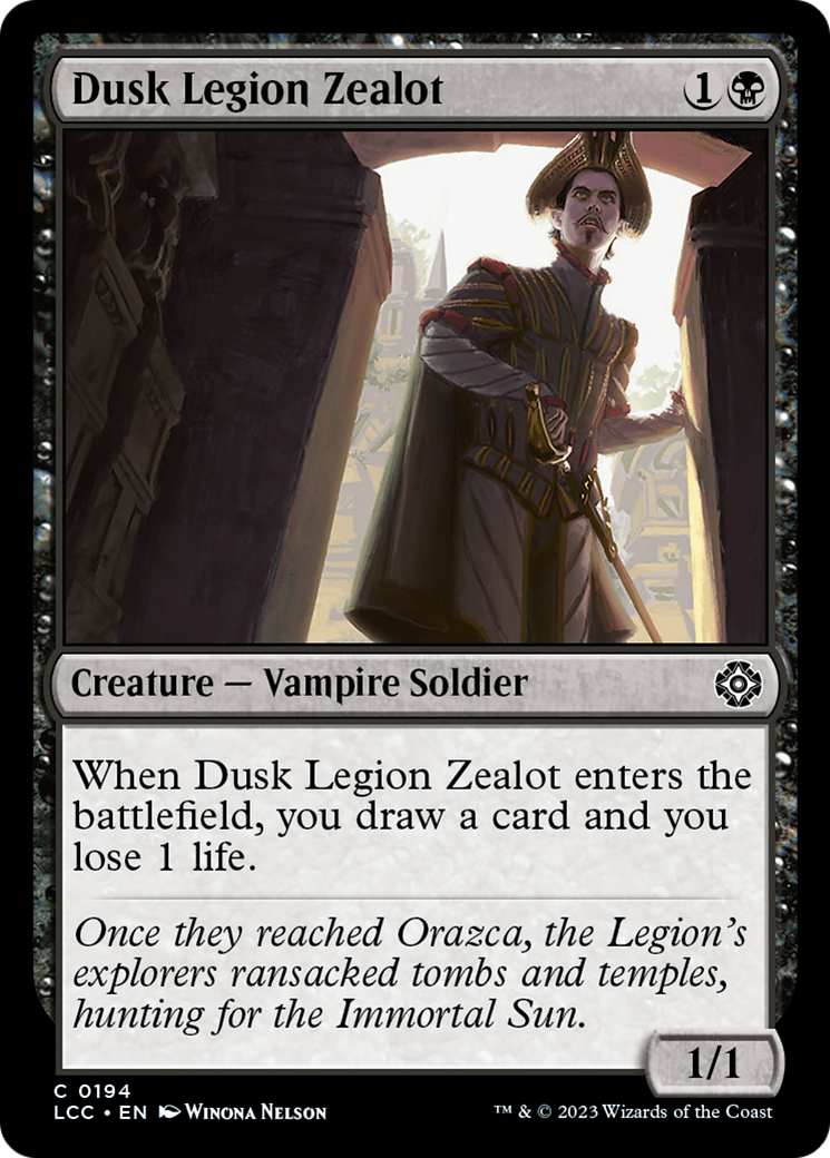 Dusk Legion Zealot [The Lost Caverns of Ixalan Commander] | PLUS EV GAMES 