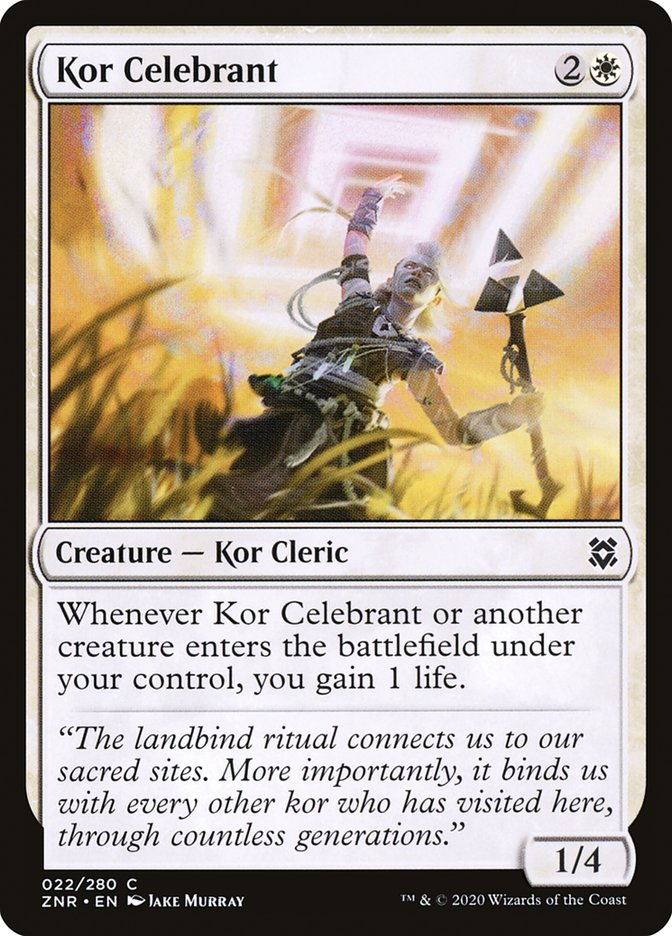 Kor Celebrant [Zendikar Rising] | PLUS EV GAMES 