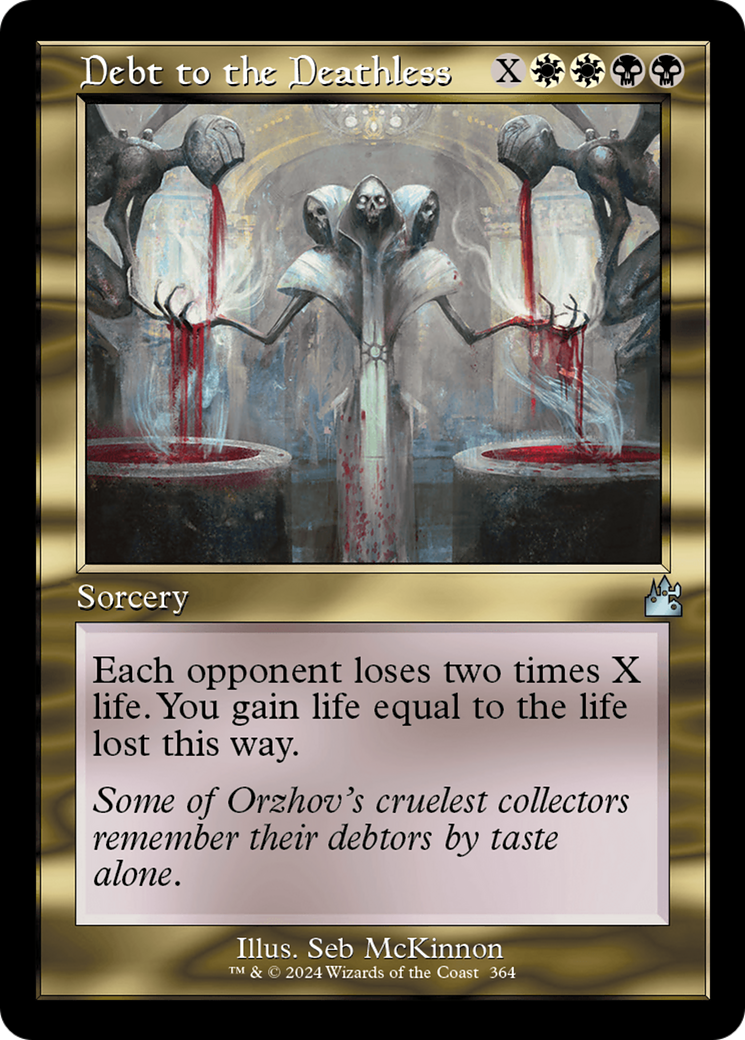 Debt to the Deathless (Retro Frame) [Ravnica Remastered] | PLUS EV GAMES 