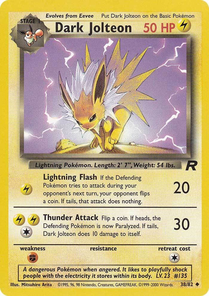 Dark Jolteon (38/82) [Team Rocket] | PLUS EV GAMES 