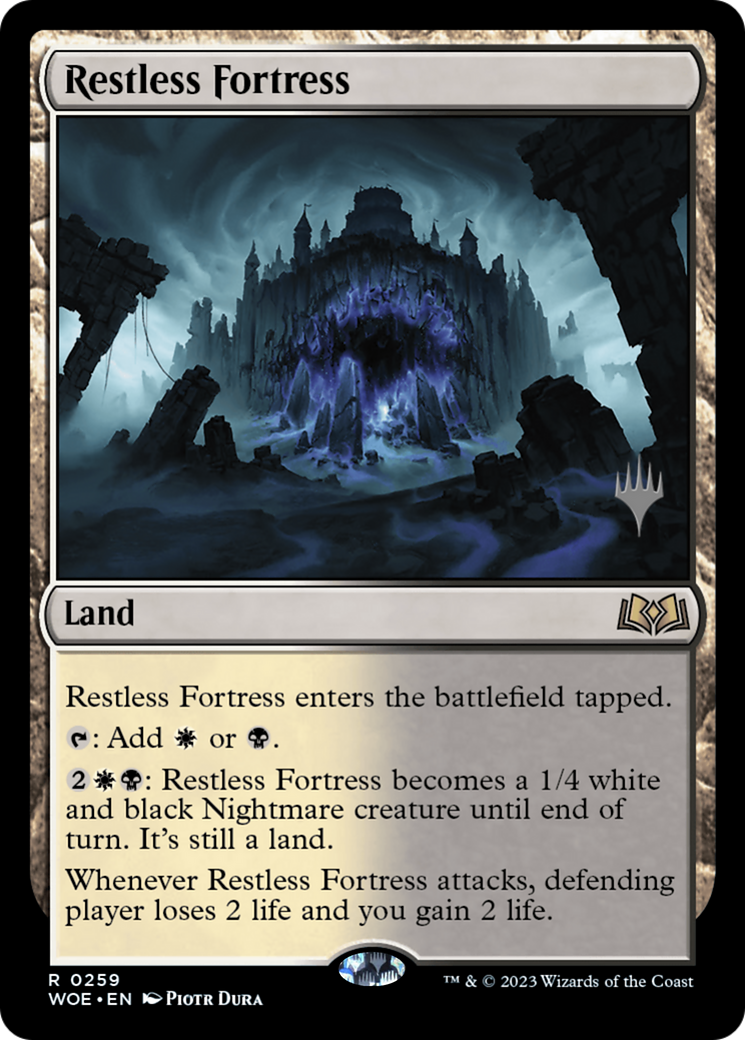 Restless Fortress (Promo Pack) [Wilds of Eldraine Promos] | PLUS EV GAMES 