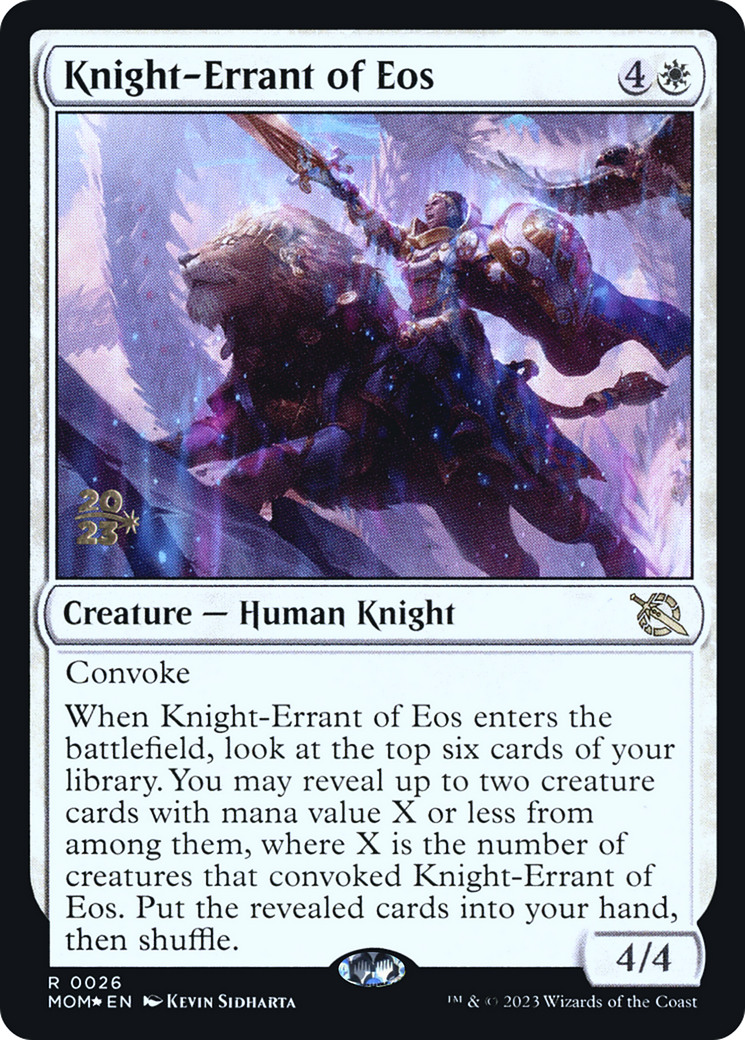 Knight-Errant of Eos [March of the Machine Prerelease Promos] | PLUS EV GAMES 