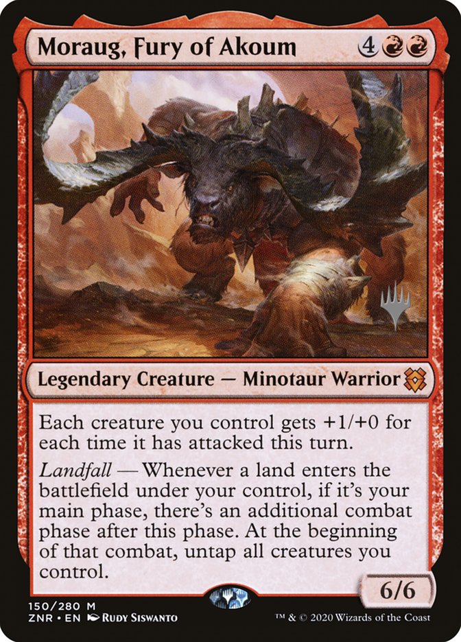 Moraug, Fury of Akoum (Promo Pack) [Zendikar Rising Promos] | PLUS EV GAMES 