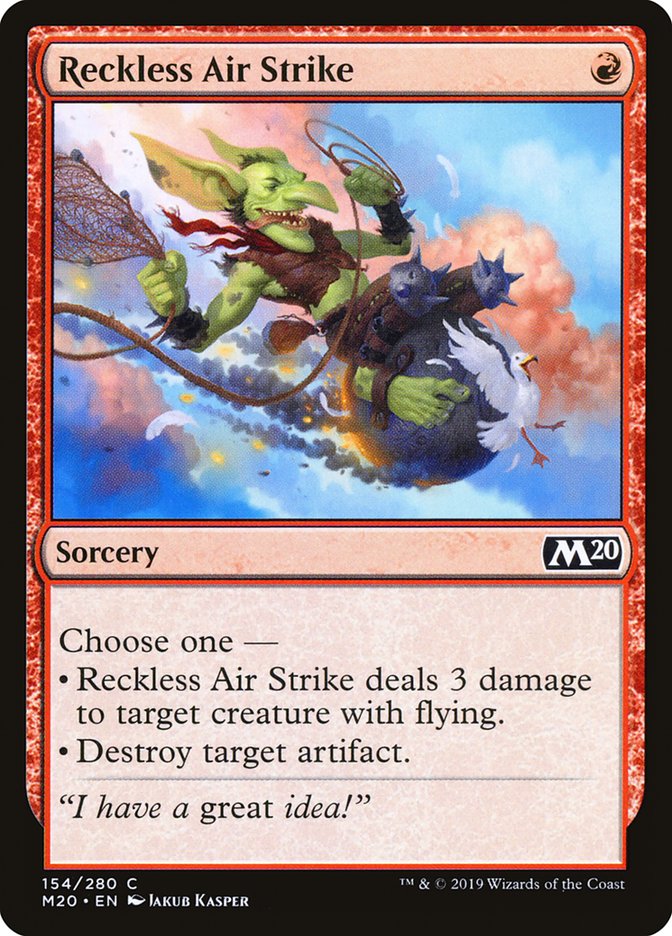 Reckless Air Strike [Core Set 2020] | PLUS EV GAMES 