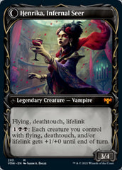 Henrika Domnathi // Henrika, Infernal Seer (Showcase Fang Frame) [Innistrad: Crimson Vow] | PLUS EV GAMES 