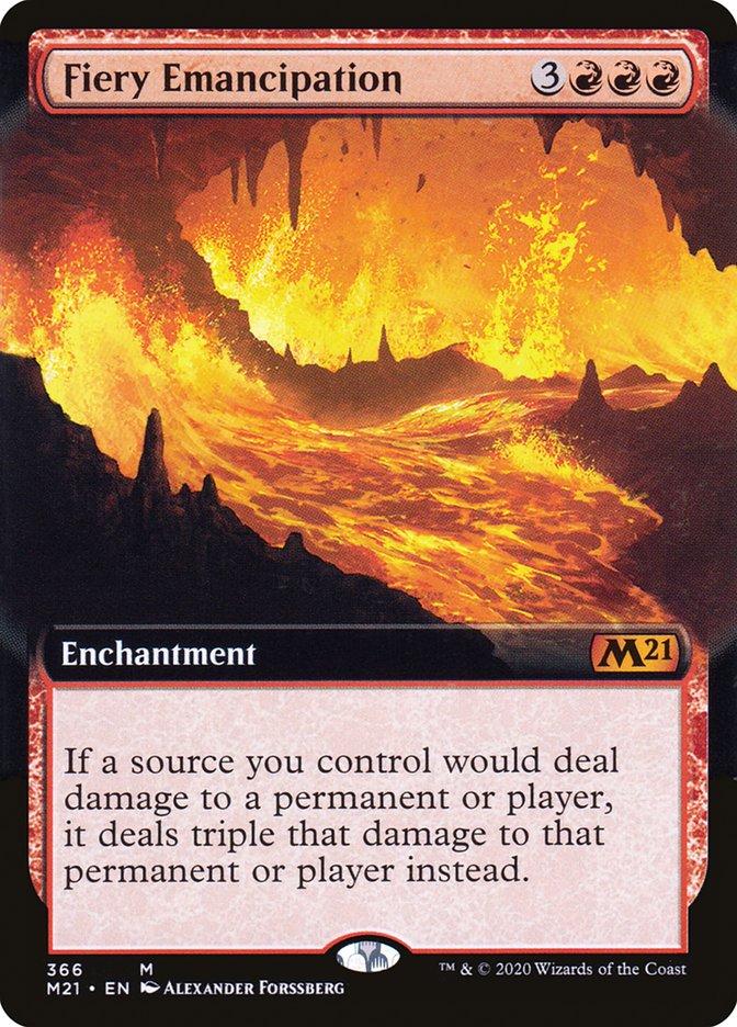 Fiery Emancipation (Extended) [Core Set 2021] | PLUS EV GAMES 
